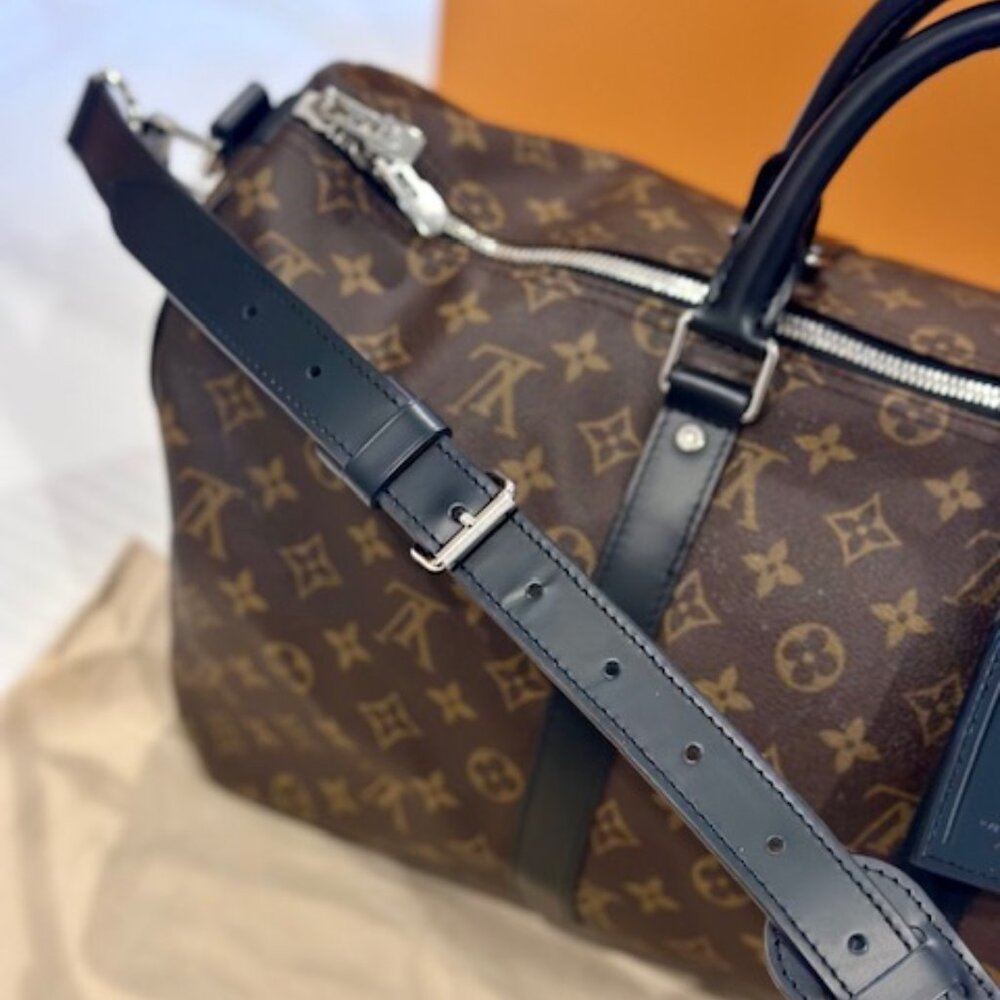 Louis Vuitton Keepall Bandolier Monogram Macassar - Picture 15 of 16